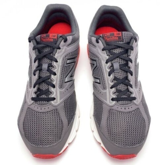 New Balance Men's‎ 470 Running Shoes Size 8M Athletic Running Gray Mesh - Picture 2 of 2